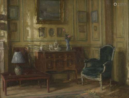 Léonce de JONCIÈRES (1871 1947) The boudoir Inside…