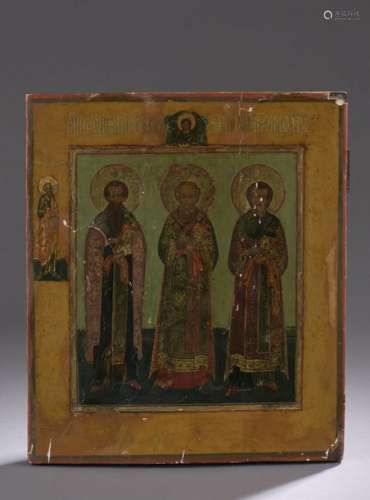 Icon representing the Three Holy Hierarchs and Doc…