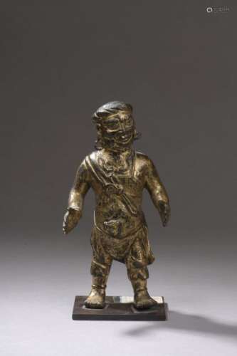MONGOLIA XVIIth century Statuette of a man standin…
