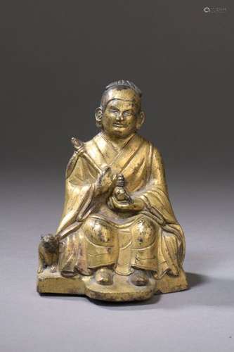 TIBET XVIIth / XVIIIth century Statuette of the Ge…