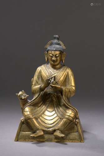 TIBET 18th century Gilt bronze statuette of Tatagh…