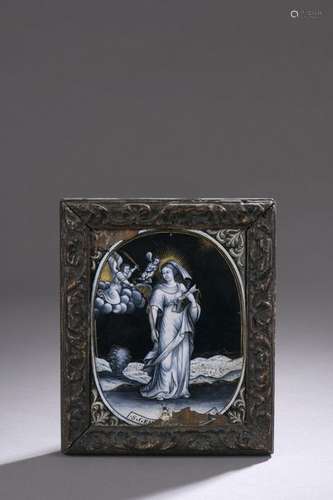 SAINT GENEVA GENEVA in enamel painted in grisaille…