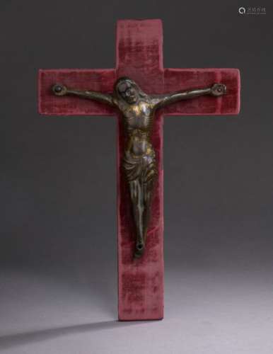 CHRIST in bronze with remnants of gilding, cast ir…