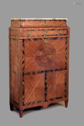 RIGHT SECRETARY CURIOUS made of veneer wood inlaid…