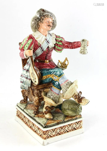 19thC French or Italian Majolica Figure of …