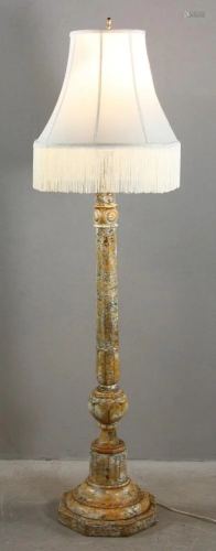 Antique Italian Marble Lamp