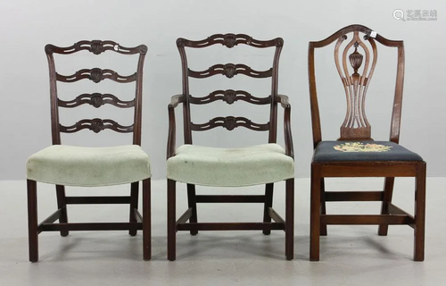 Lot of 3 Federal Style Dining Chairs