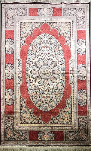 Fine Persian Signed Silk Rug