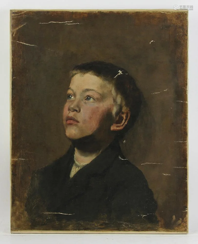 Late 19th/20thC Portrait of a Young Boy, O…