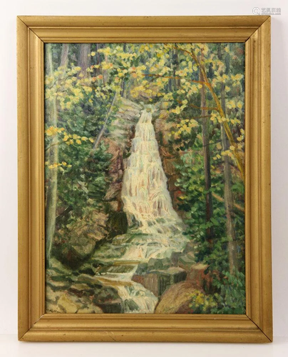 Little, California Cascade, Oil Painting