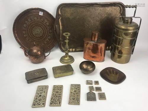 Group of Antique Copper and Brass Items