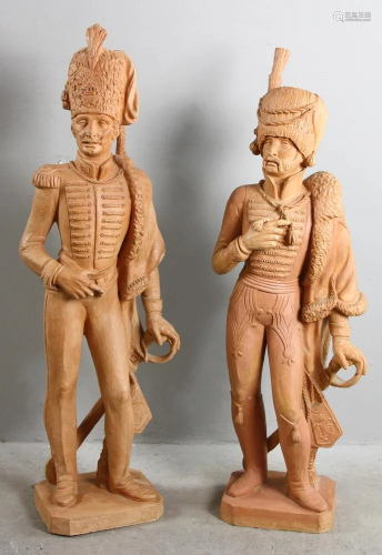 Pair of Italian Terra Cotta Figures
