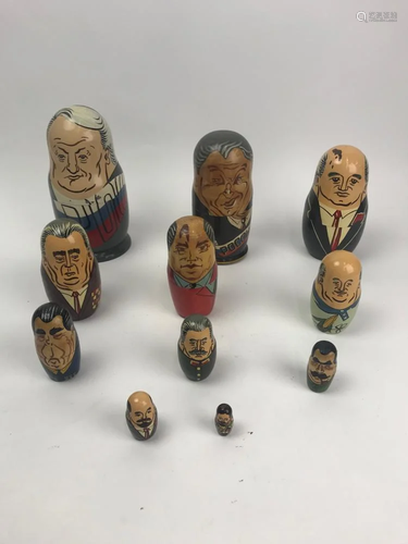 Two Matryoshka Nesting Dolls