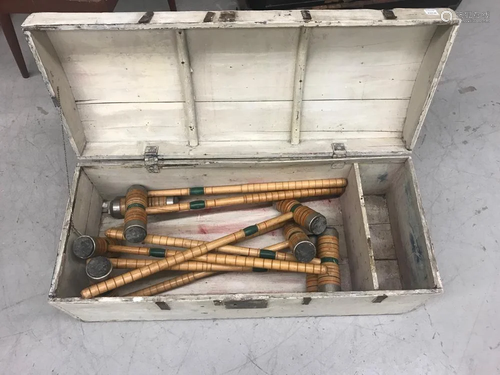 Old Croquet Set in Box