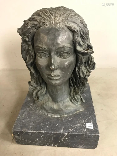 Bronze on Marble Bust