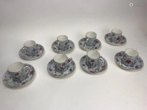 Crown Staffordshire Cups and Saucers