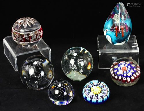 Collection of 20th Century Paperweights