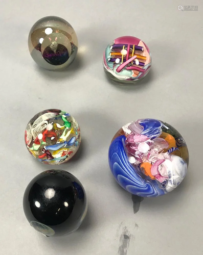 Contemporary Signed Paperweights