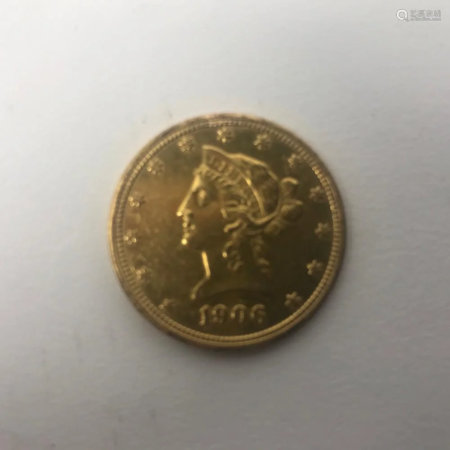 1906 US Ten Dollar Gold Coin