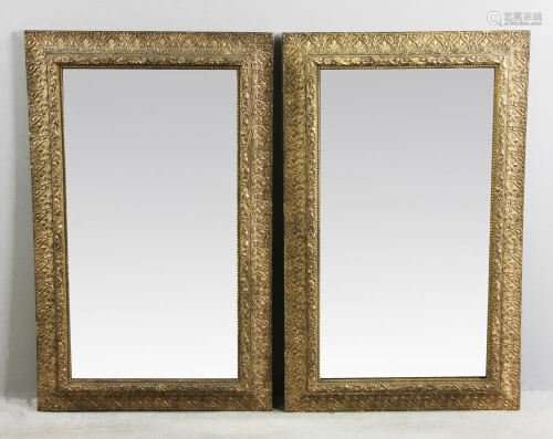Pair of Gold Painted Mirrors