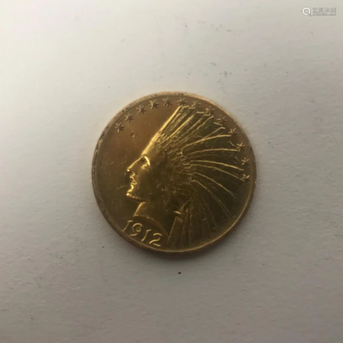 1912 US Ten Dollar Gold Coin