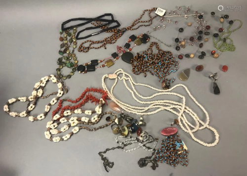 Assorted Beaded Necklaces, Rings and Earr…