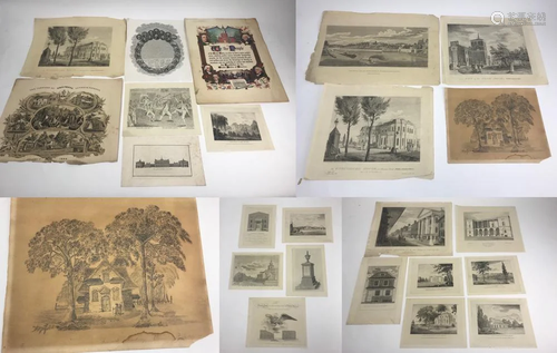 Collection of 19thC Prints