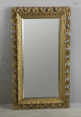 Victorian Giltwood Mirror with beveled Glass…