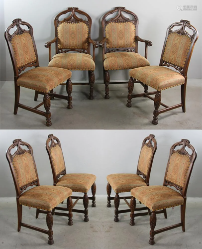 Set of (8) Early 20thC Spanish Style Dinin…