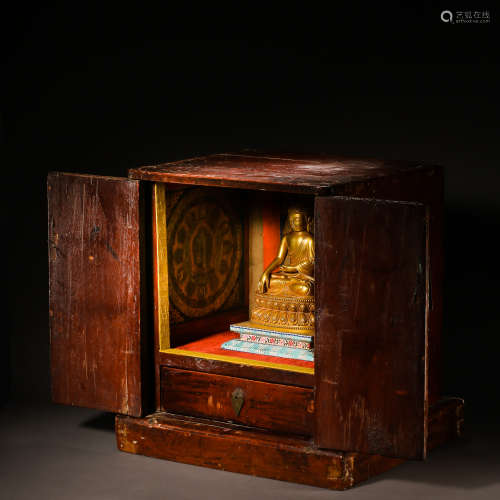 ANCIENT CHINESE PURE GOLD BUDDHA STATUE 中國古代純金佛像