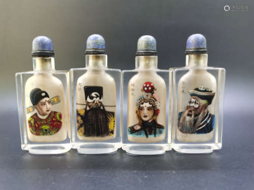 A Group of Inside Painted Snuff Bottles