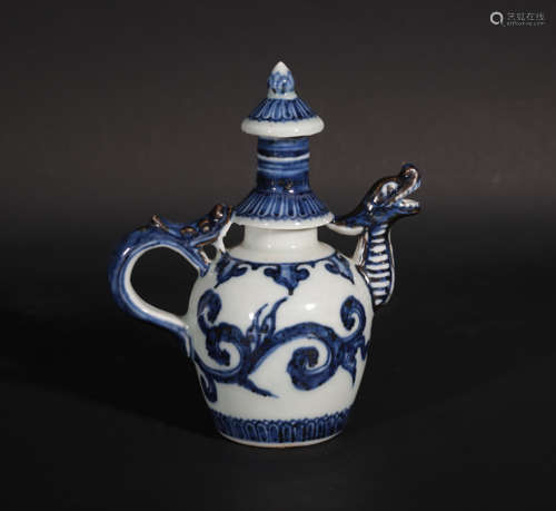 A Blue and White Ewer Xuande Period