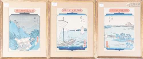 Utagawa Hiroshige II Utagawa Hiroshige II (1826-1869) signed with his nickname RisshoThree Ukyio-e p