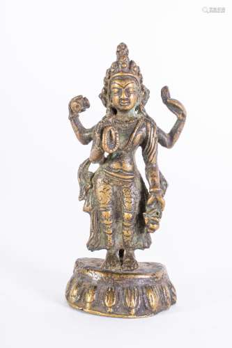 Arte Himalayana A bronze figure of a standing bodhisattva Nepal, 19th-20th century .