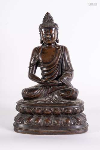 Arte Himalayana A large bronze figure of BuddhaSino-Tibet, early 20th century .