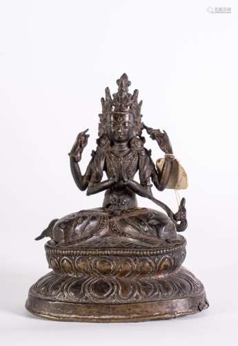 Arte Himalayana A bronze figure of Avalokitesvara Nepal, 19th century .