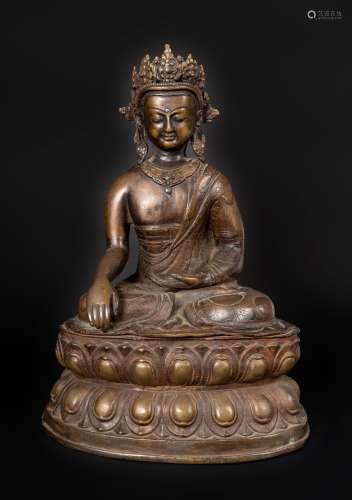 Arte Himalayana A bronze figure of Buddha Nepal, late 19th-20th century .