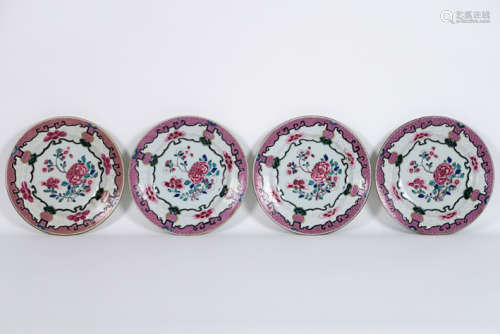 Series of four eighteenth century Chinese porcelai…