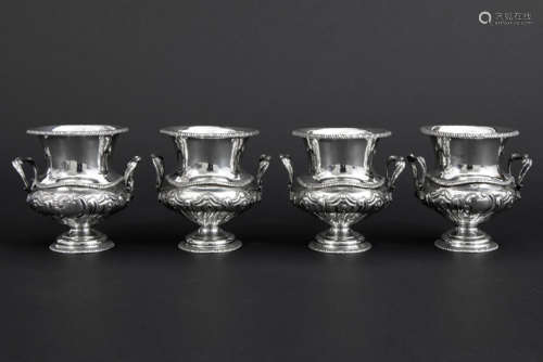 ELKINGTON & C° set of four antique urn shaped vase…