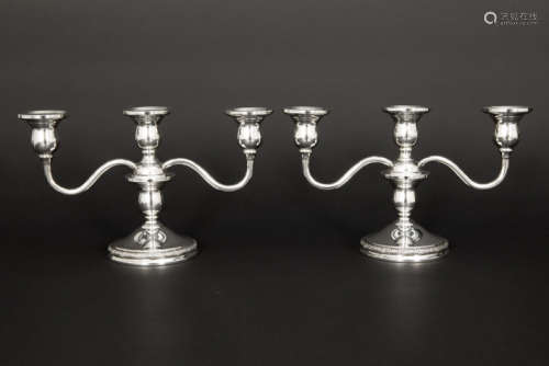 PRELUDE pair of table candlesticks with three arms…