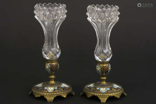 Pair of nineteenth century probably French vases i…