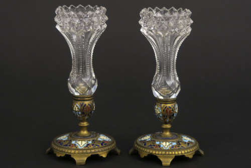 Pair of nineteenth century probably French vases i…