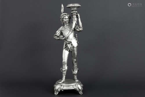 Antique sculpture in silverplated metal : \