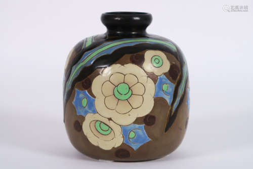 CATTEAU CHARLES (1880 1966) Art Deco vase (illegib…