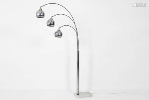 Sixties' design lamp with three long galloped arms…