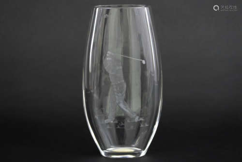 Fifties' vase in colourless crystal Val St Lambert…