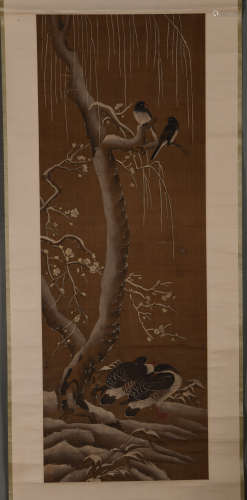 WANG YUAN A FINE BIRDS AND FLOWERS CHINESE PAINTING