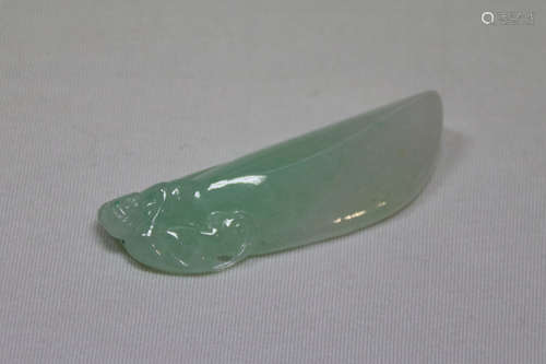 JADEITE CARVED 'MONKEY' ORNAMENT