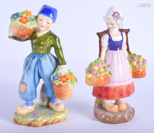 A PAIR OF ROYAL WORCESTER FIGURES Dutch Boy and Dutch