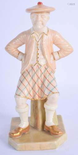 Royal Worcester good figure of the Scotsman in blush